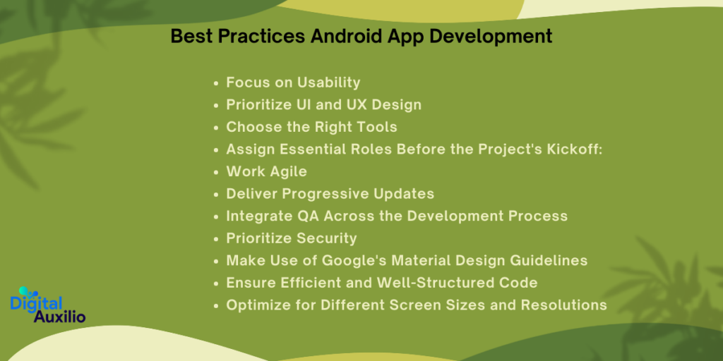 Best Practices Android App Development